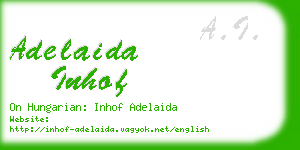 adelaida inhof business card